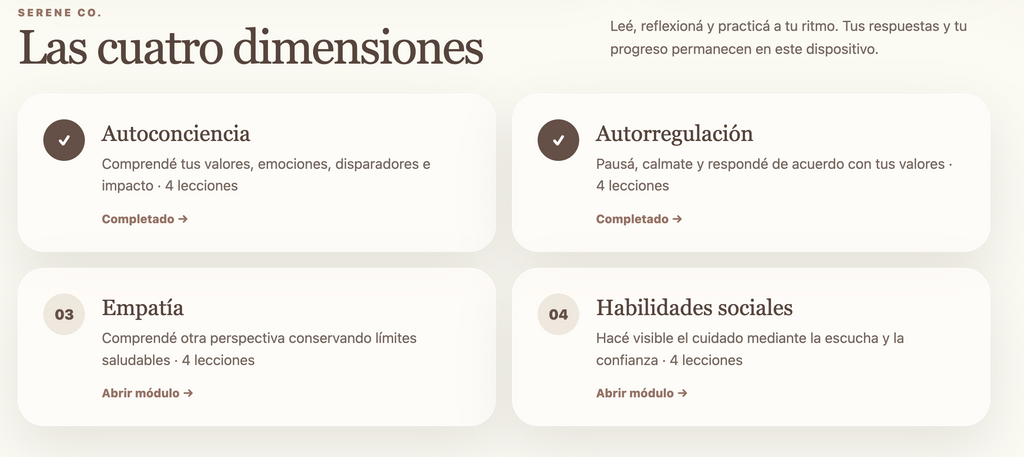Inteligencia emocional | Mini app