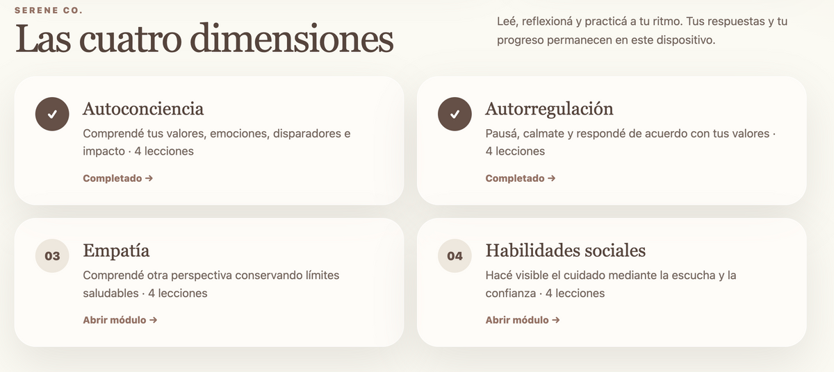 Inteligencia emocional | Mini app