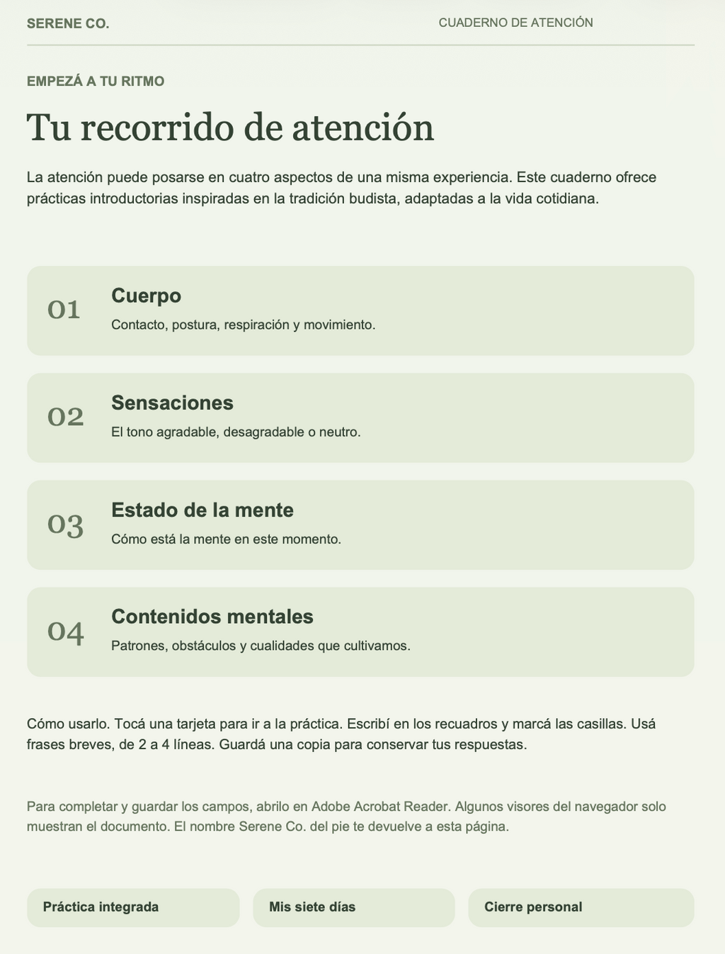 Cuatro formas de estar presente | PDF Interactivo