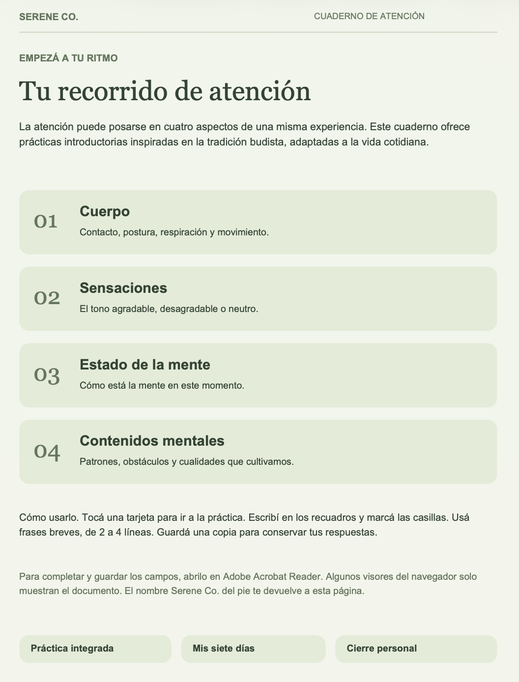 Cuatro formas de estar presente | PDF Interactivo