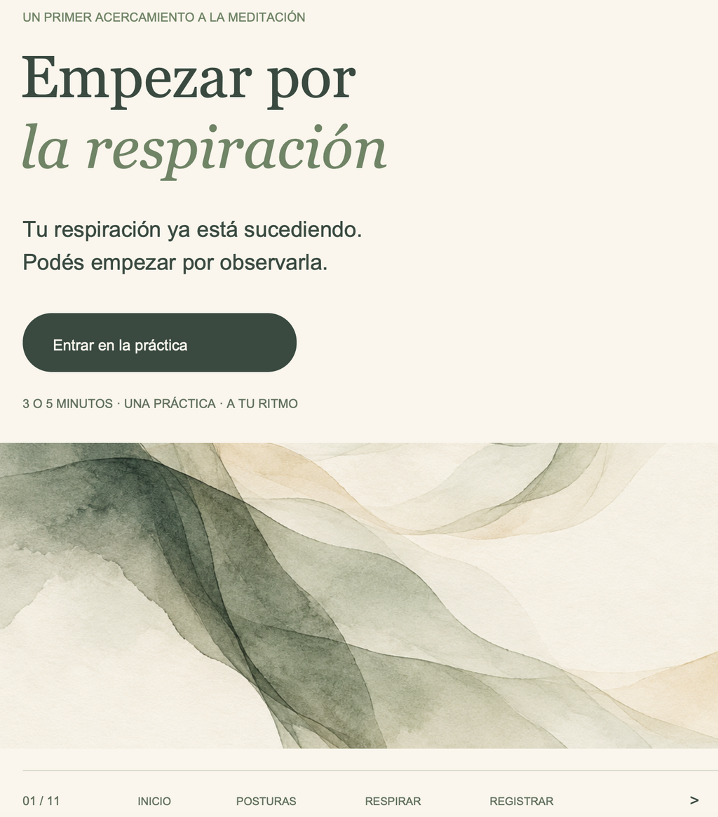 Respira: guía meditación | PDF interactivo
