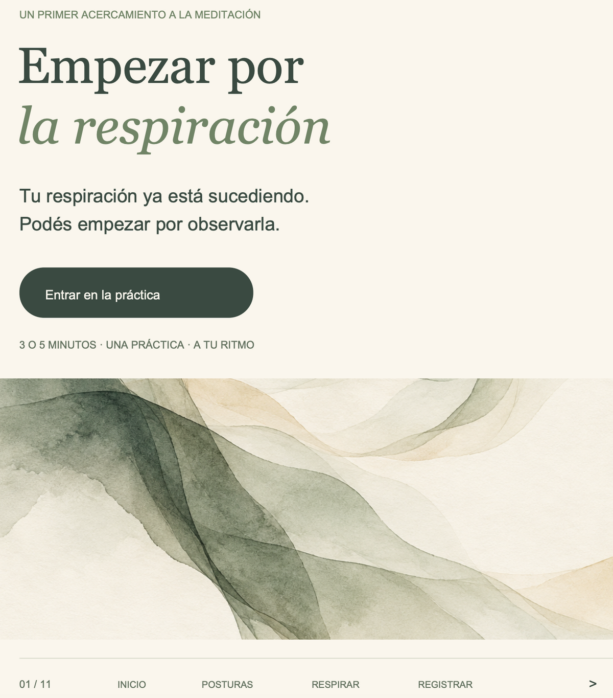 Respira: guía meditación | PDF interactivo
