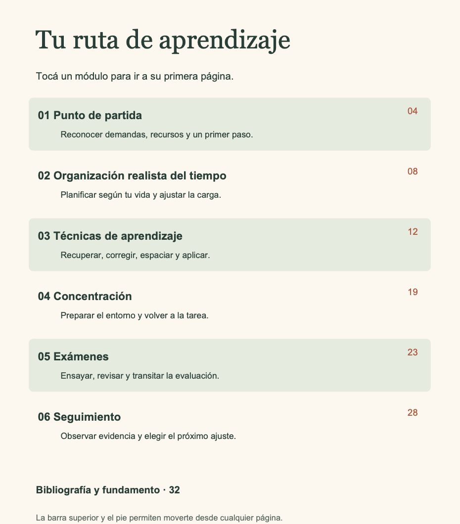 Estudiar con calma || Study with calm | PDF interactive