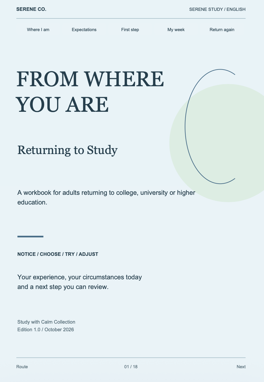Desde donde estás: retomar y volver a estudiar | From where you are: returning to study.PDF interactivo