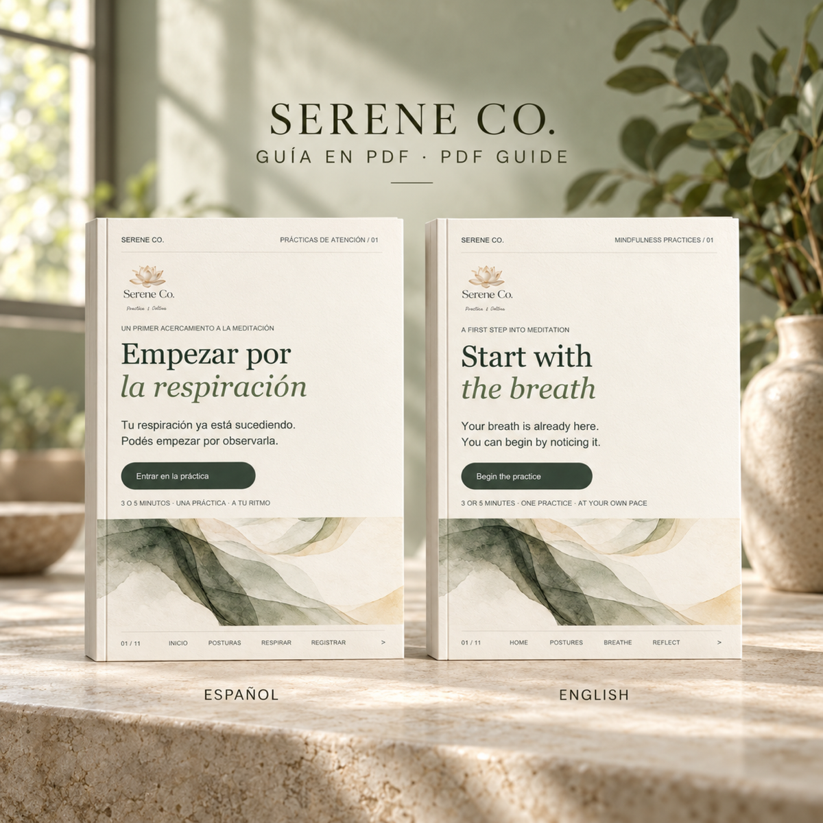 Respira: guía meditación | PDF interactivo