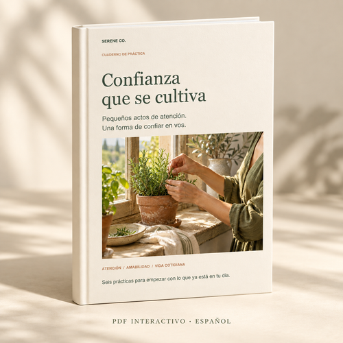 Confianza que se cultiva, versión en español del cuaderno digital interactivo de Serene Co.